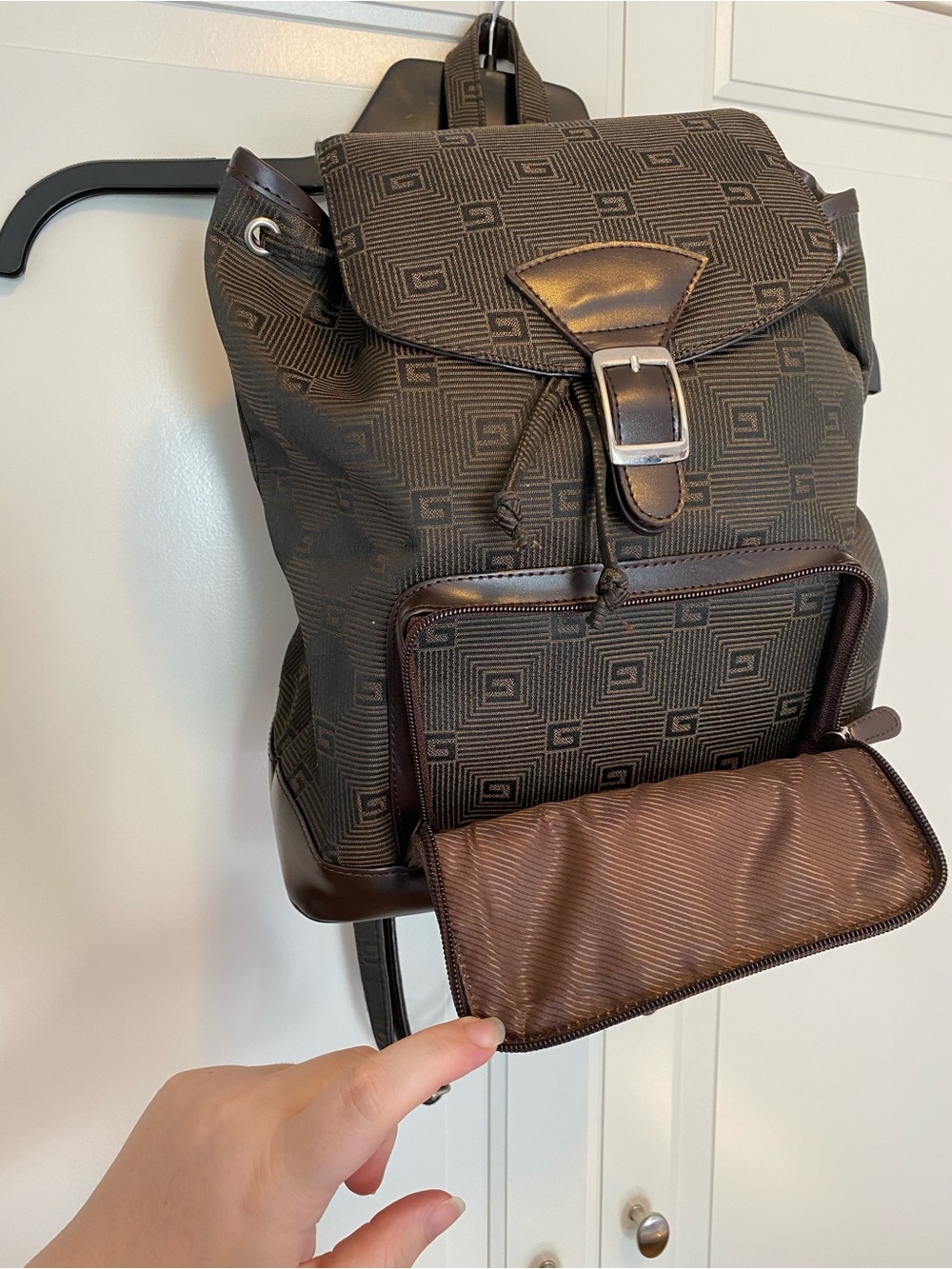 Drawstring Backpack with Front Pocket - Picture 5 of 12